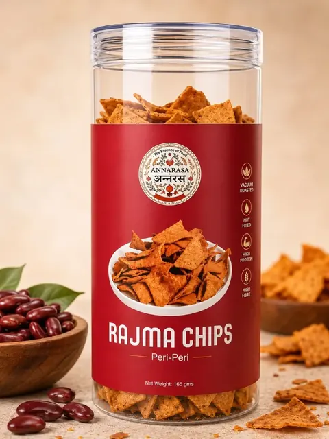 Annarasa Peri-Peri Rajma Chips jar
